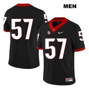 Men's Georgia Bulldogs NCAA #57 Daniel Gothard Nike Stitched Black Legend Authentic No Name College Football Jersey EDR5154PN